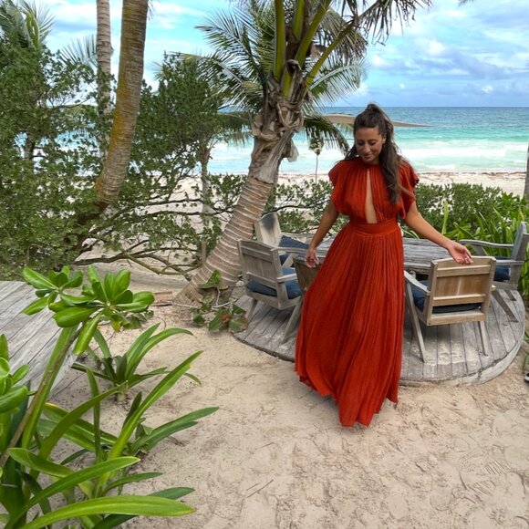 Monaco Maxi Dress x Revolve | Gauze Burnt Orange Jen's Pirate Booty - Picture 5 of 5